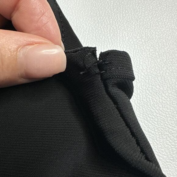 Y2K Goth Glam Black Halter Top Mesh Sequin Swirl Backless Stretchy XS/S Club - Picture 7 of 11